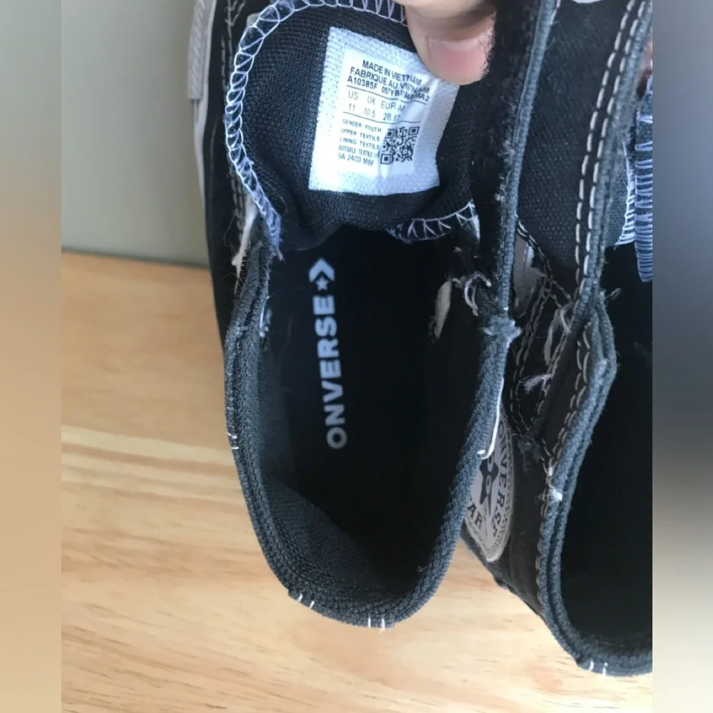 Converse Kids Chunck Taylor All Star Eyes Easy-On Hi Size: US 11 EUR 28 CM 17